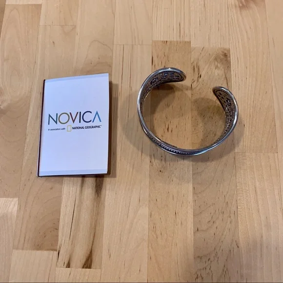 Novica Sterling Silver Cuff Bracelet - Picture 2 of 6